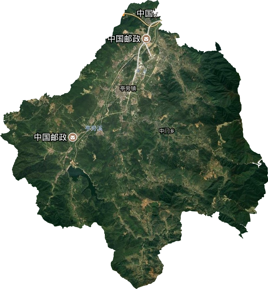 亭旁镇卫星图