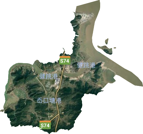 健跳镇卫星图