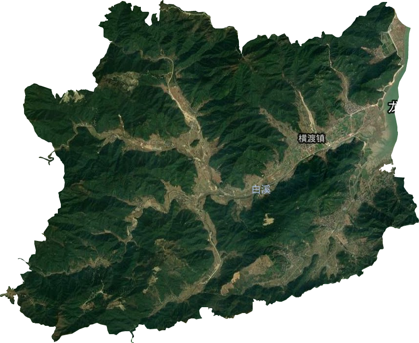 横渡镇卫星图