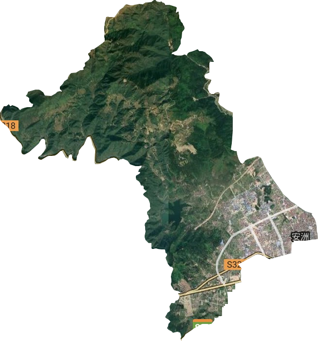 安洲街道卫星图