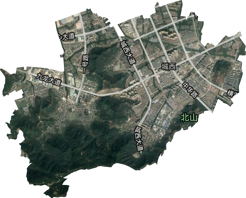 城西街道卫星图