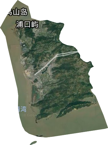 大麦屿街道卫星图