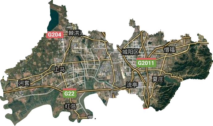 城阳区卫星图