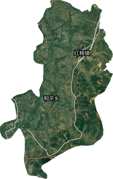 红杨镇卫星图
