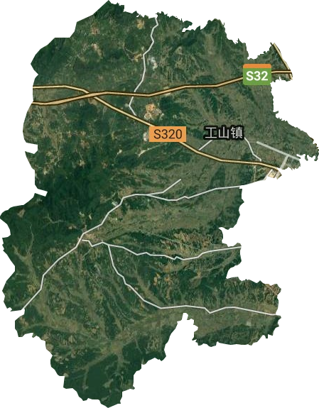 工山镇卫星图
