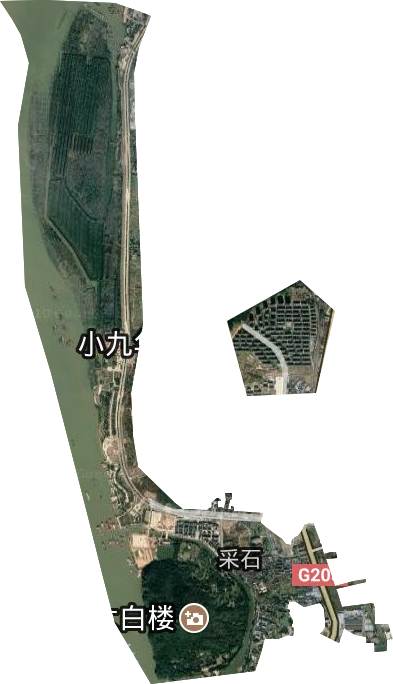 采石街道卫星图