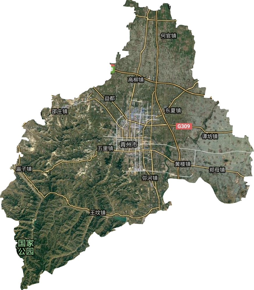 青州市卫星图