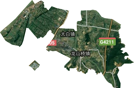 太白镇卫星图