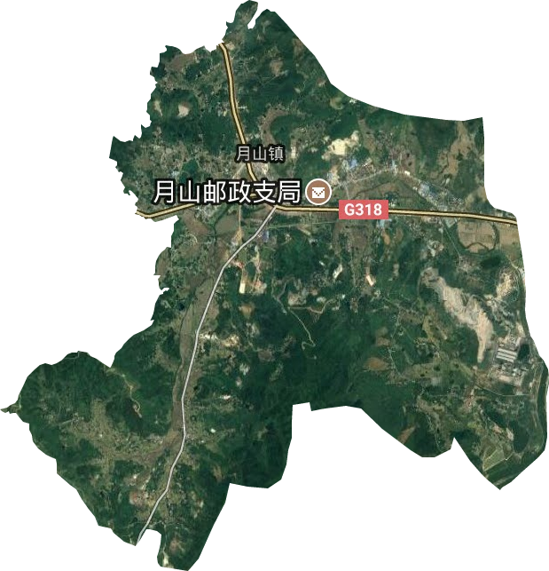 月山镇卫星图