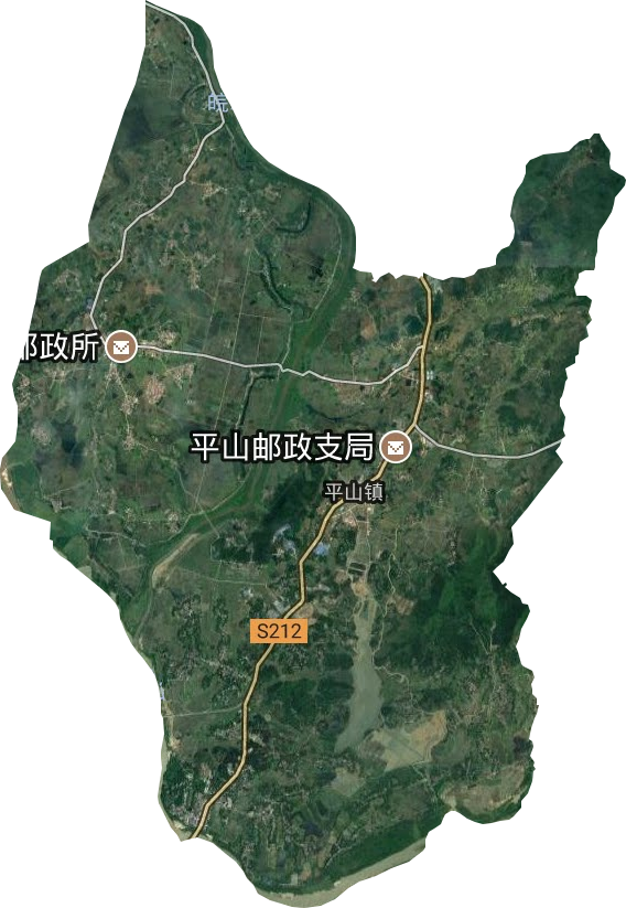 平山镇卫星图