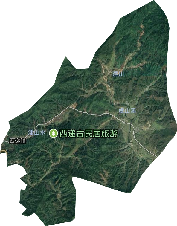 西递镇卫星图