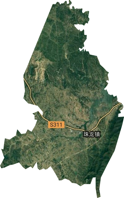 珠龙镇卫星图