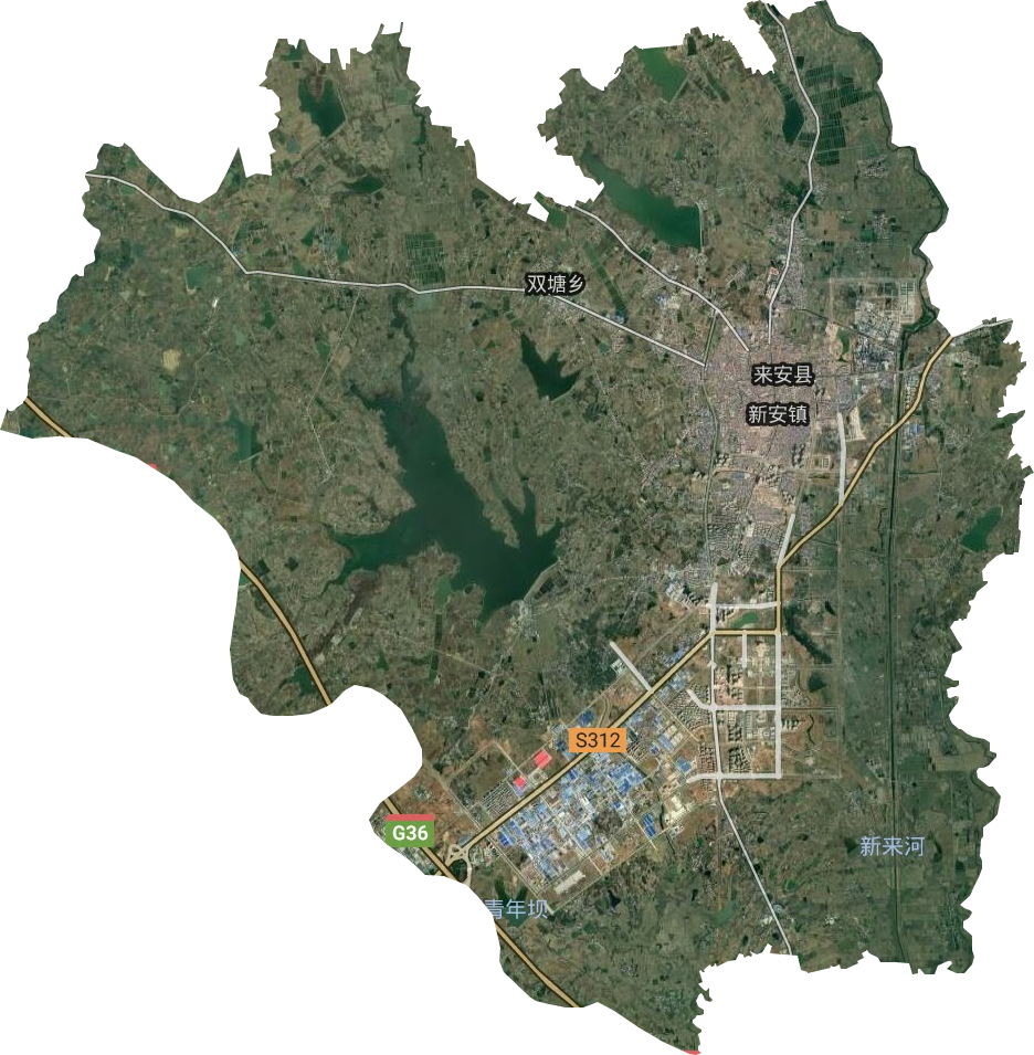 新安镇卫星图