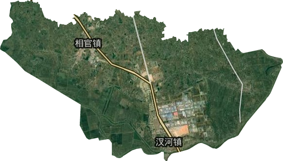 汊河镇卫星图