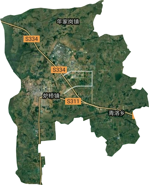 炉桥镇卫星图