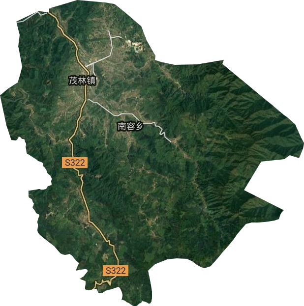 茂林镇卫星图