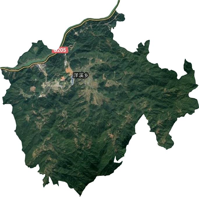 洋溪镇卫星图