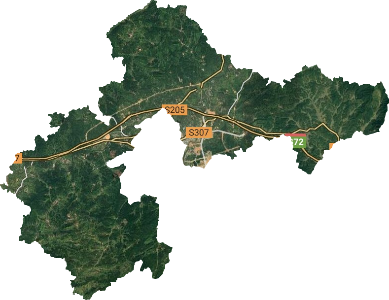 城郊乡卫星图