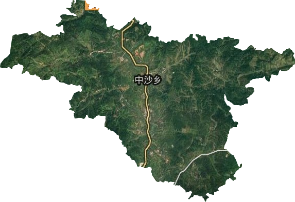 中沙乡卫星图
