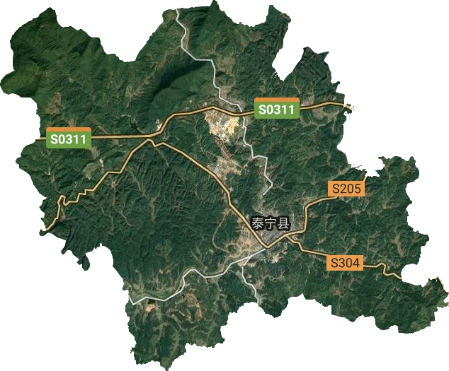 杉城镇卫星图