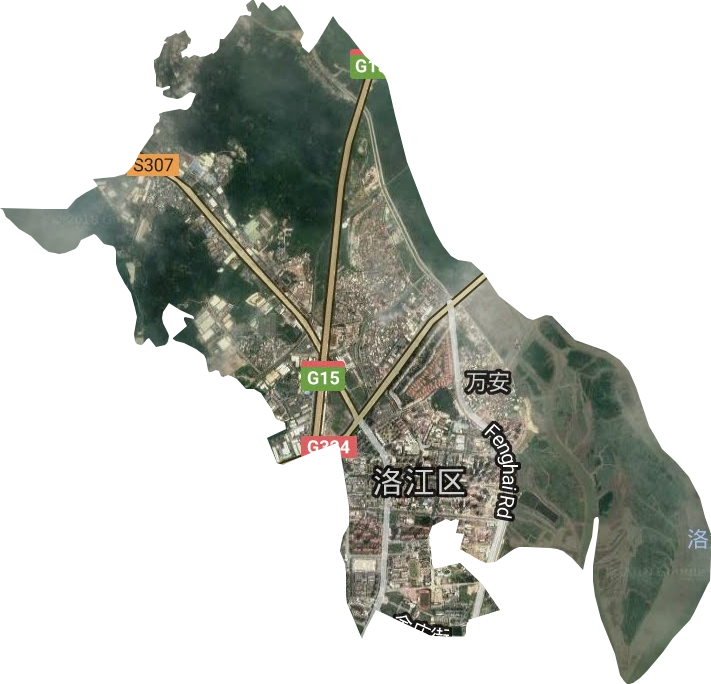 万安街道卫星图