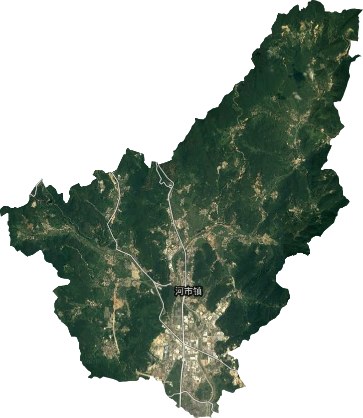 河市镇卫星图