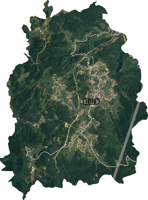 虹山乡卫星图