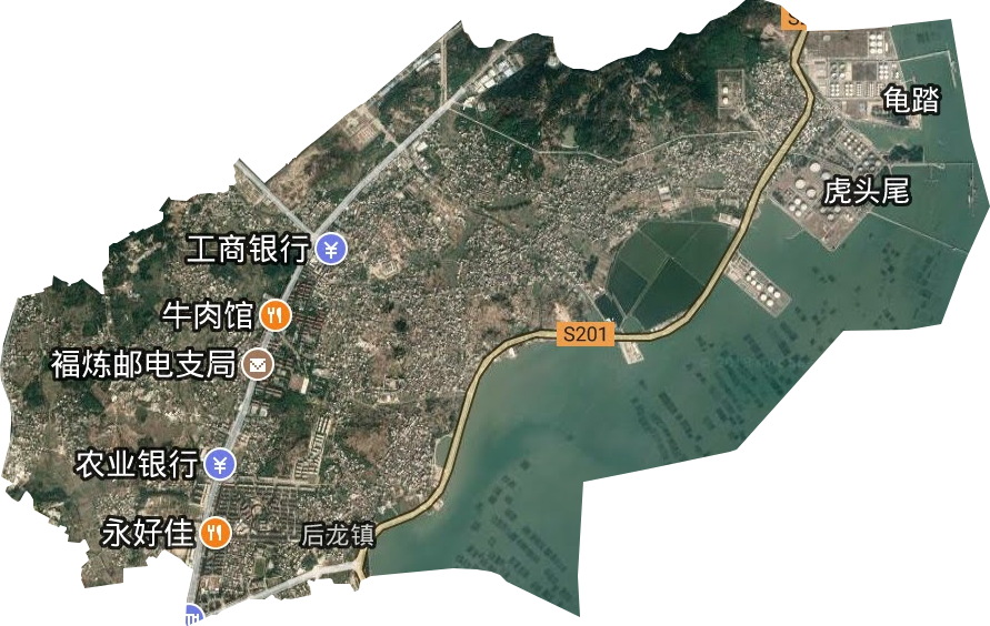 后龙镇卫星图