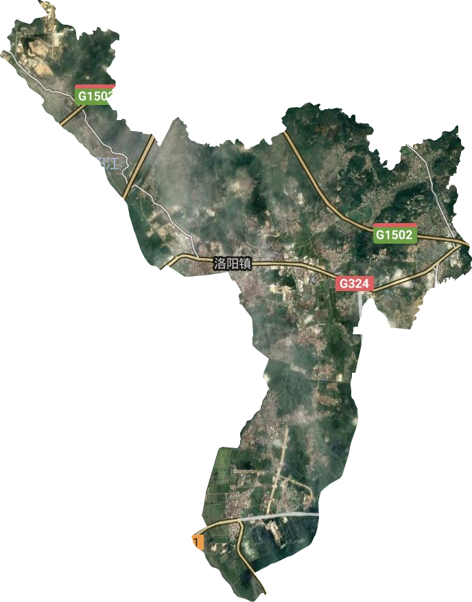 洛阳镇卫星图