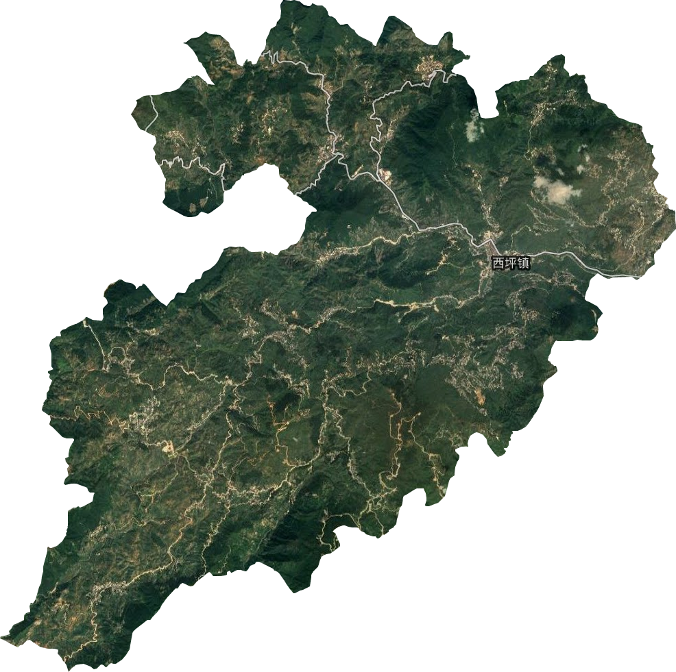 西坪镇卫星图