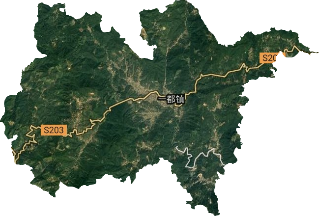 一都镇卫星图