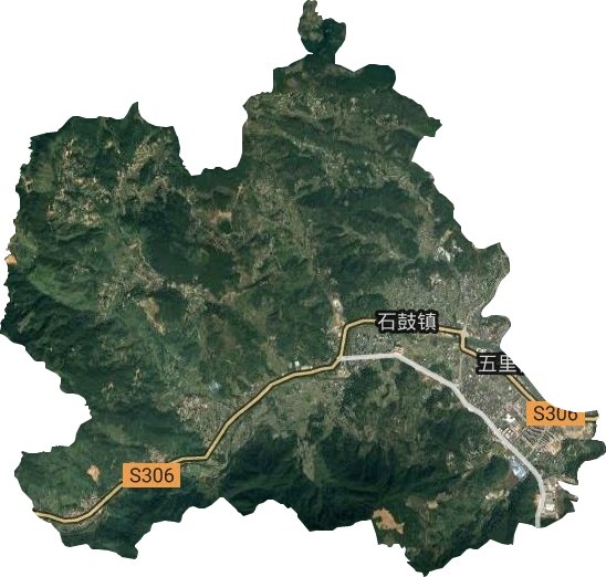 石鼓镇卫星图
