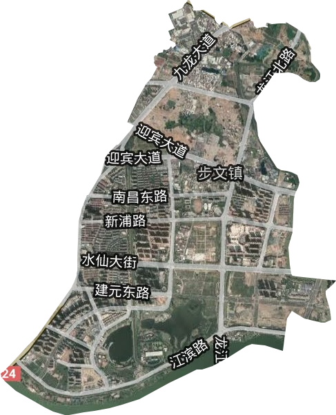 步文镇卫星图