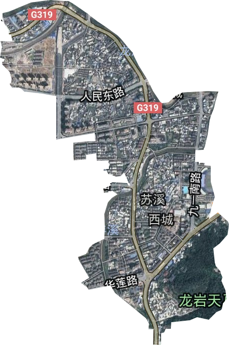 西城街道卫星图