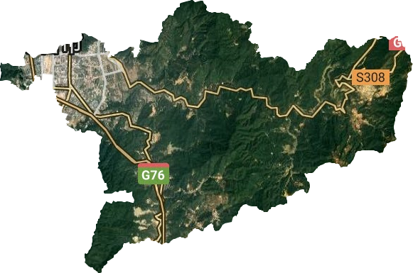 曹溪街道卫星图