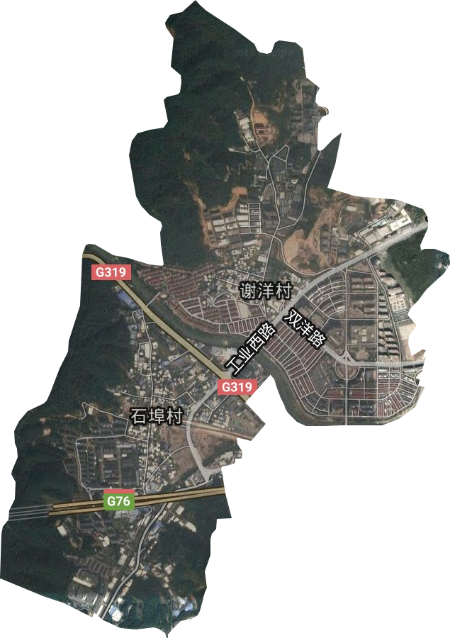 北城街道卫星图