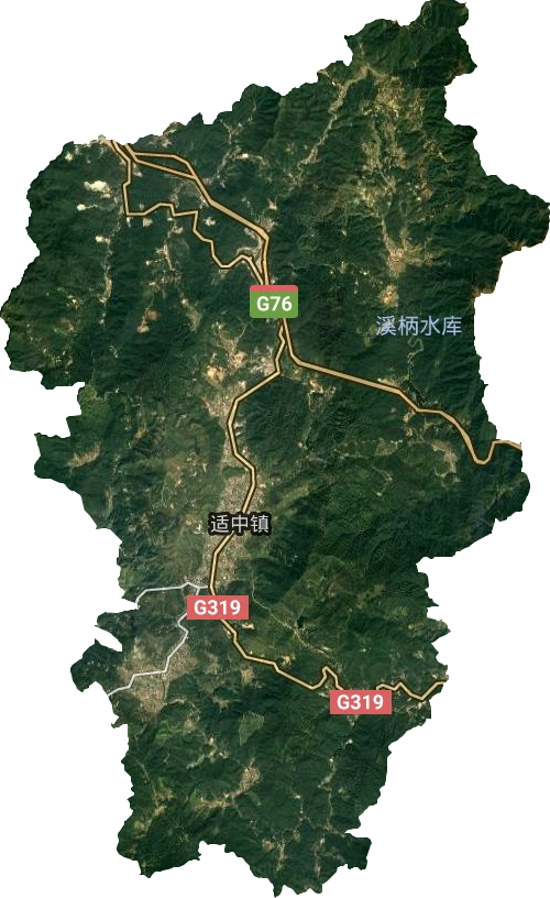 适中镇卫星图
