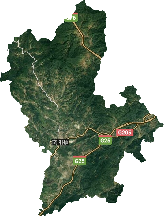 南阳镇卫星图
