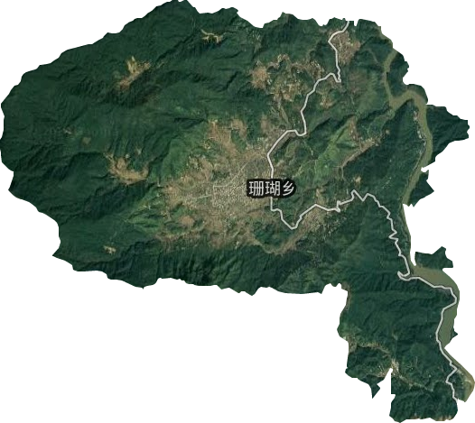 珊瑚乡卫星图