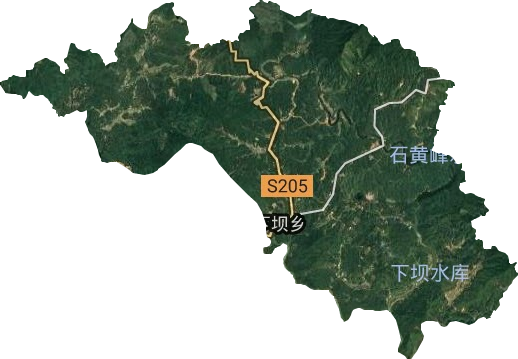 下坝乡卫星图