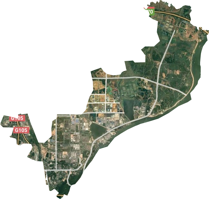 白水湖管理处（南昌经济技术开发区）卫星图