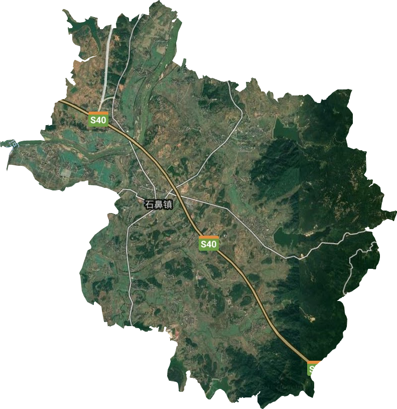 石鼻镇卫星图