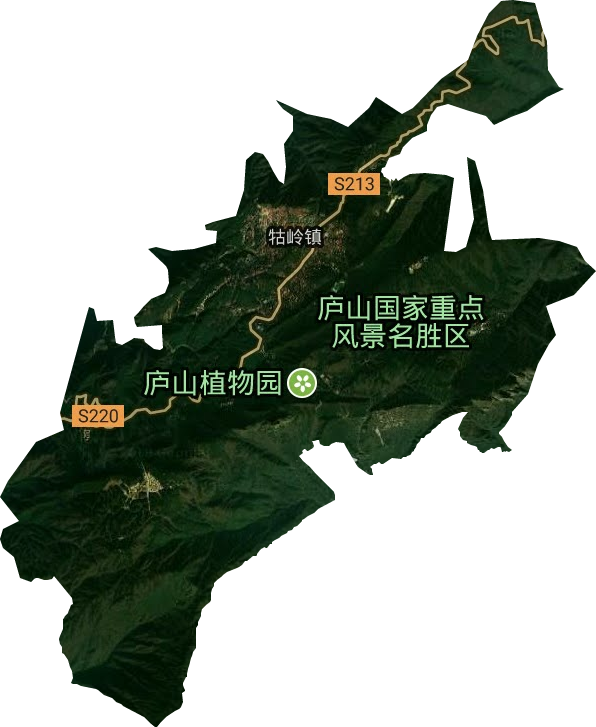 牯岭镇卫星图
