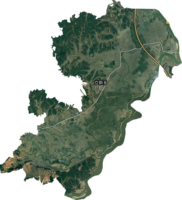 立新乡卫星图