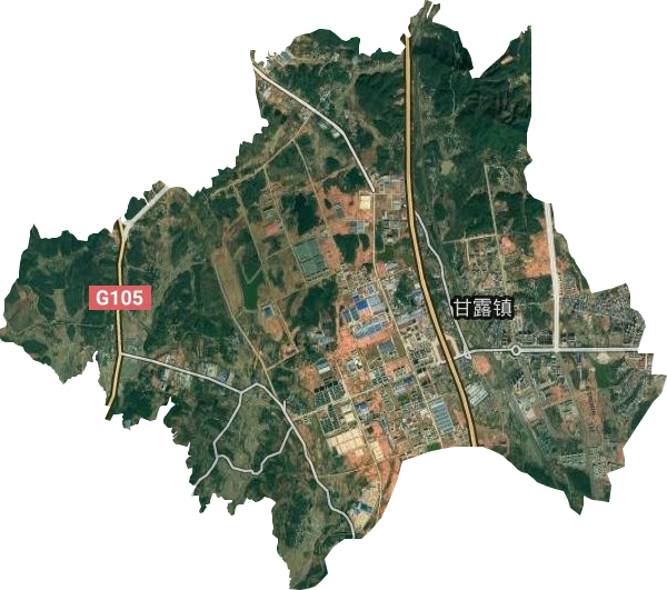 甘露镇卫星图