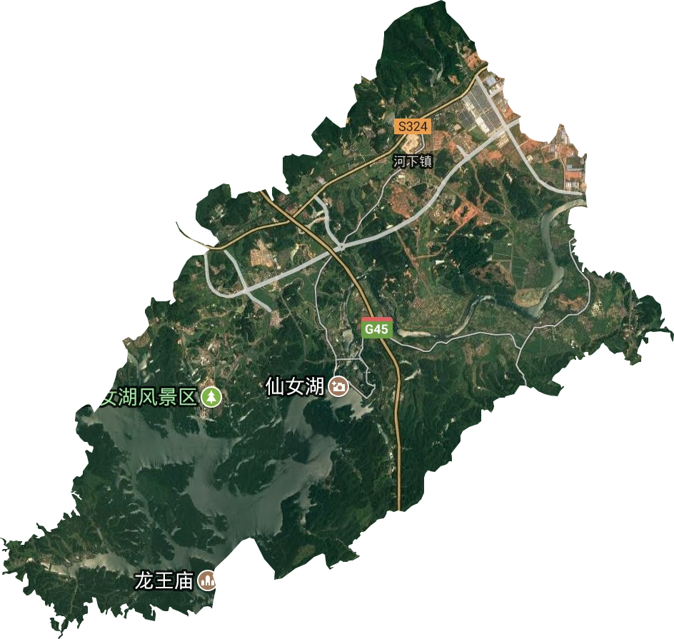 河下镇卫星图