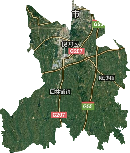 掇刀区卫星图