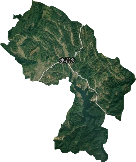 水岩乡卫星图