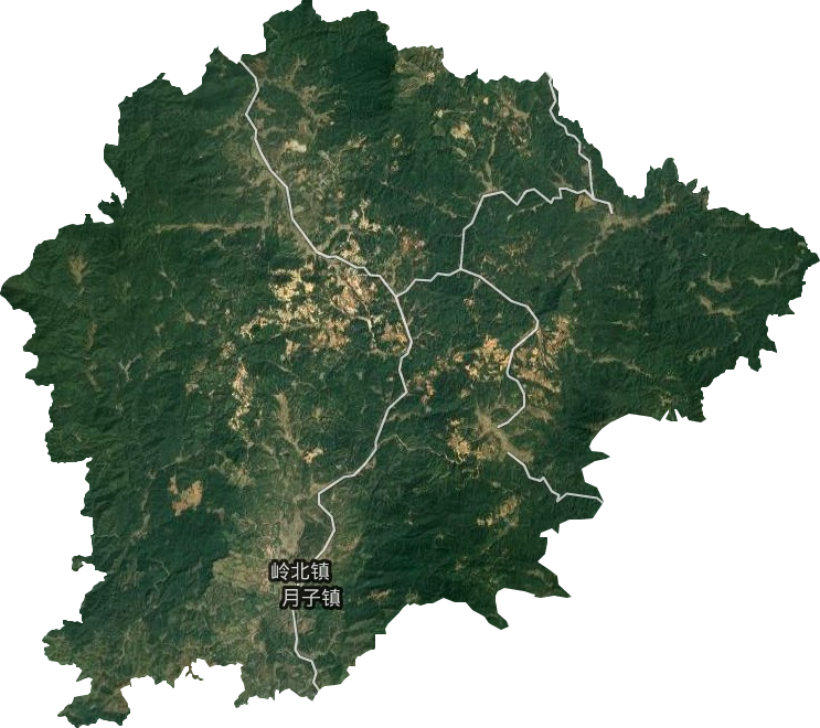 岭北镇卫星图