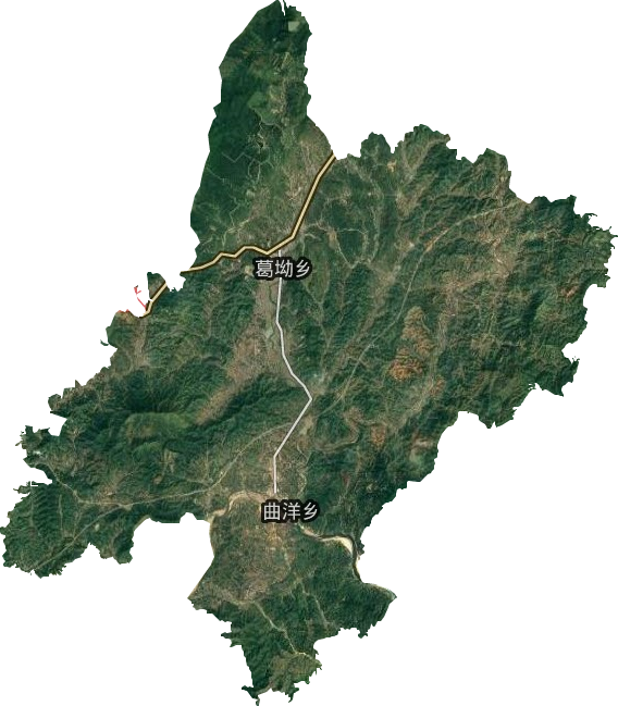 葛坳乡卫星图